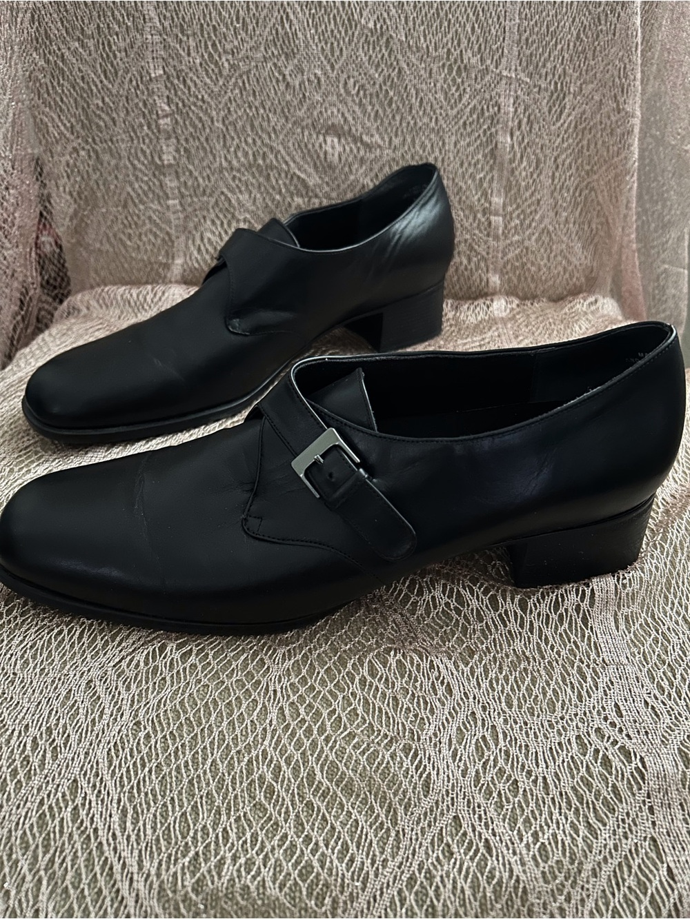 Munro Women’s Black Leather Starz Oxfords - 11 M